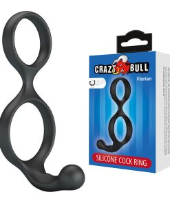 Alternative view of CRAZY BULL - FLORIAN DOUBLE COCK AND BALL RING BLACK