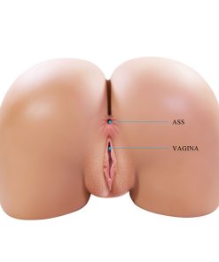 CRAZY BULL - JULIA XXL DOUBLE VAGINAL AND ANAL VIBRATING MASTURBATOR FLESH