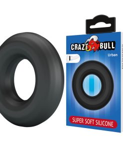Alternative view of CRAZY BULL - URBAN SUPER SOFT SILICONE COCK RING BLACK