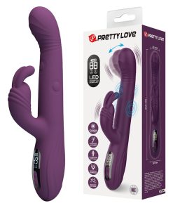 PRETTY LOVE - DEE MULTIFUNCTION RABBIT VIBRATOR OSCILLATING AND PERCUSSION PURPLE