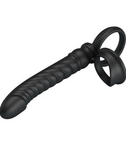 PRETTY LOVE - MERRITT ANAL VIBRATOR WITH RING AND VIBRATION BLACK