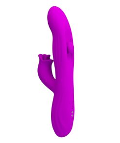 Alternative view of PRETTY LOVE - YALANDA RABBIT OSCILLATING VIBRATOR WITH LED DISPLAY PURPLE