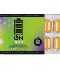 Alternative view of WUG On – Instant energy in chewing gum format BLISTER 8 UNITS