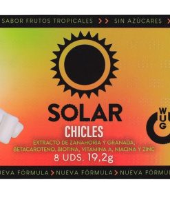 WUG Solar - The chewing gum that prepares your skin for the sun. BLISTER OF 8 UNITS