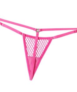CHILIROSE - CR 4856 MICRO THONG REJILLA NEON PINK L/XL - slika 3