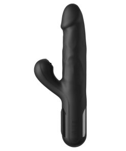 FETISH FANTASY SERIES - SONIX SILICONE THRUSTER RABBIT VIBRATOR BLACK - slika 3