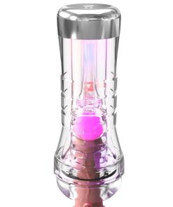 PDX ELITE - VIEWTUBE XXL LED TRANSPARENT STROKER 27.3 CM - slika 3