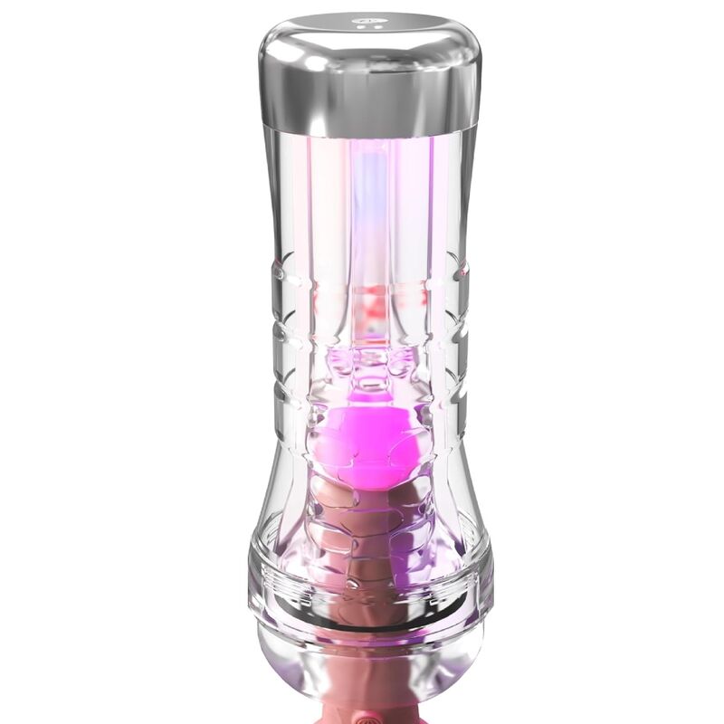 PDX ELITE - VIEWTUBE XXL LED TRANSPARENT STROKER 27.3 CM - slika 3