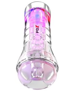 PDX ELITE - VIEWTUBE XXL LED TRANSPARENT STROKER 27.3 CM