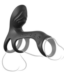 Alternative view of FANTASY C-RINGZ - ULTIMATE COUPLES CAGE PRO VIBRATING COCK RING 19.5 CM