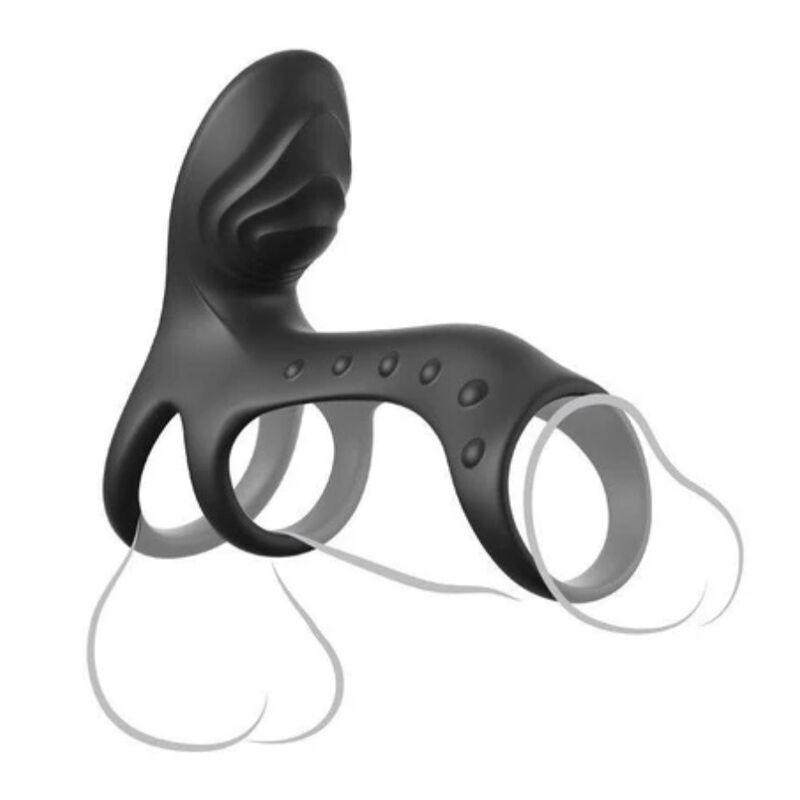 FANTASY C-RINGZ - ULTIMATE COUPLES CAGE PRO VIBRATING COCK RING 19.5 CM - slika 2