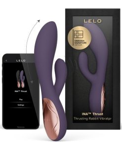 LELO - INA THRUST RABBIT THRUSTING VIBRATOR PURPLE