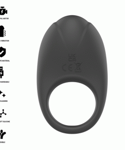 INTENSE - MERLOTTE VIBRATING PENIS RING WITH CLITORIS STIMULATION BLACK