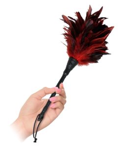 FETISH FANTASY SERIES - BLACK & RED FRISKY FEATHER TICKLER