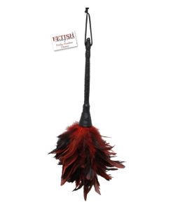 Alternative view of FETISH FANTASY SERIES - BLACK & RED FRISKY FEATHER TICKLER