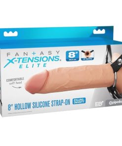 FANTASY X-TENSIONS ELITE - 20.3 CM HOLLOW SILICONE STRAP-ON