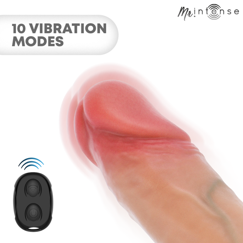 MR INTENSE - ARNOLD L VIBRATOR SILICONE PENIS SLEEVE WITH REMOTE CONTROL 16 CM -Ø- 4.5 CM - slika 2