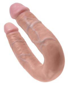 KING COCK - U-SHAPED MEDIUM DOUBLE TROUBLE FLESH 13.9 CM - slika 3
