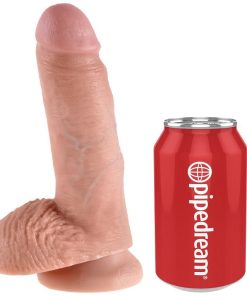KING COCK - 7 DILDO FLESH WITH BALLS 17.8 CM - slika 3