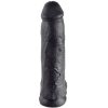 KING COCK - DILDO BLACK WITH BALLS 30.48 CM