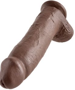 Alternative view of KING COCK - DILDO BROWN WITH BALLS 30.48 CM