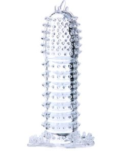 BAILE - PENIS SHEATH WITH TRANSPARENT STIMULATING POINTS 14 CM