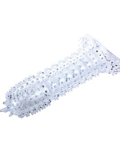 BAILE - PENIS SHEATH WITH TRANSPARENT STIMULATING POINTS 14 CM - slika 3