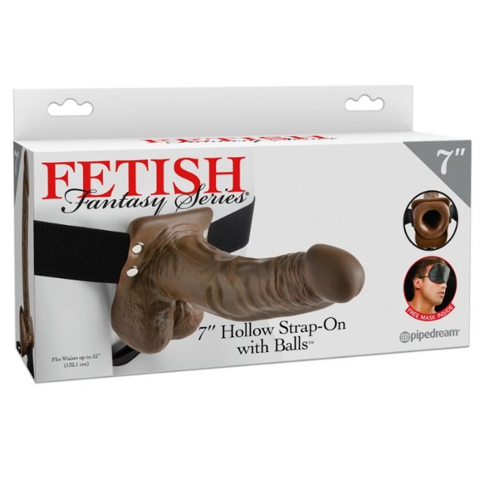 FETISH FANTASY SERIES - SERIES 7 HOLLOW STRAP-ON WITH BALLS - slika 2
