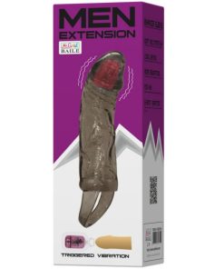 Alternative view of BAILE - PENIS EXTENDER SHEATH WITH VIBRATION AND STRAP FOR TESTICLES 13.5 CM