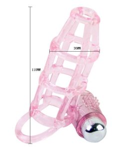 BAILE - SWEET 10 RHYTHMS SILICONE COVER AND RING FOR THE PINK PENIS