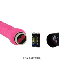 BAILE - COLORFUL SEX REALISTIC VIBRATOR PINK 24 CM - slika 3