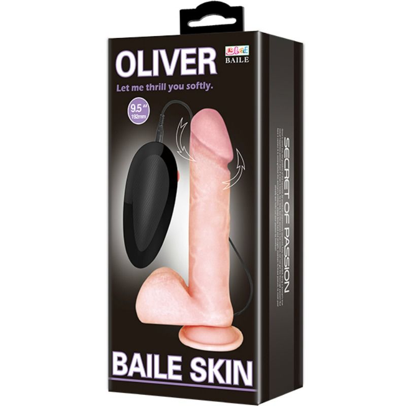 BAILE - OLIVER REALISTIC VIBRATOR WITH ROTATION FUNCTION - slika 3