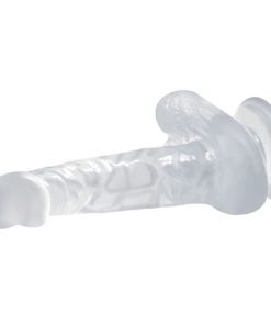 BAILE - REALISTIC DILDO WITH SUCTION CUP AND TESTICLES 16.7 CM TRANSPARENT - slika 3