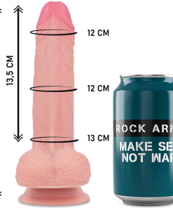 ROCKARMY - HARNESS + LIQUID SILICONE PREMIUM MUSTANG REALISTIC 18 CM -O- 4.14 CM - slika 3