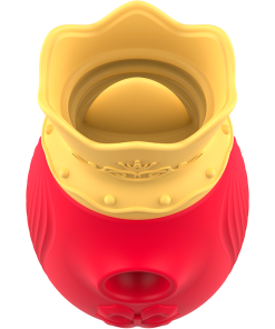 INTENSE - CLITORIS STIMULATOR 10 SUCTION AND LICKING MODES - RED - slika 3