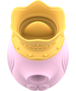 INTENSE - CLITORIS STIMULATOR 10 SUCTION AND LICKING MODES - PINK - slika 3