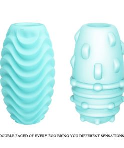 PRETTY LOVE - TURQUOISE DOUBLE SIDED MASTURBATOR EGG - slika 3