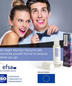 500 COSMETICS - PHIERO NIGHT WOMAN. PERFUME WITH PHEROMONES IN ROLL-ON FORMAT FOR WOMEN - slika 2