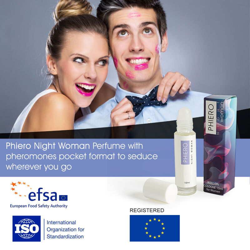 500 COSMETICS - PHIERO NIGHT WOMAN. PERFUME WITH PHEROMONES IN ROLL-ON FORMAT FOR WOMEN - slika 2