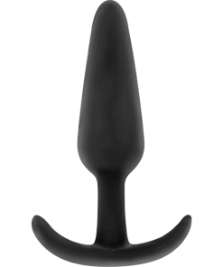 Alternative view of BLACK&SILVER - HANSEL SILICONE ANAL PLUG WITH SMALL HANDLE