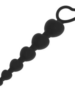 BLACK&SILVER - MILA ANAL CHAIN OF HEARTS 18 CM - slika 2