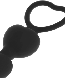 BLACK&SILVER - MILA ANAL CHAIN OF HEARTS 18 CM - slika 3