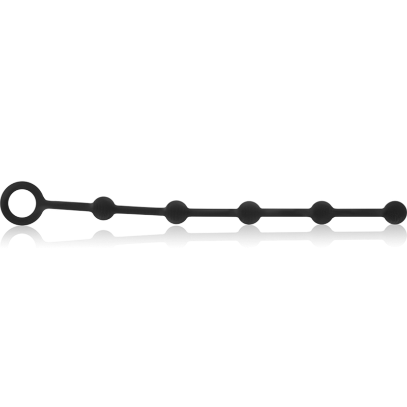 BLACK&SILVER - KORG ANAL ROSARY SILICONE INITIATION 21 CM - slika 3