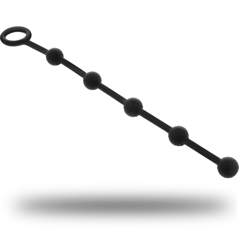 BLACK&SILVER - KORG ANAL ROSARY SILICONE INITIATION 21 CM - slika 2