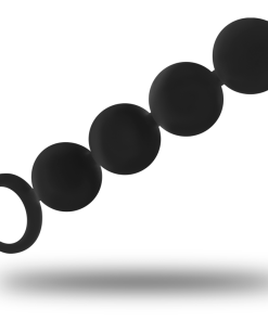 Alternative view of BLACK&SILVER - LENNON ANAL ROSARY 4 SILICONE SPHERES 15 CM