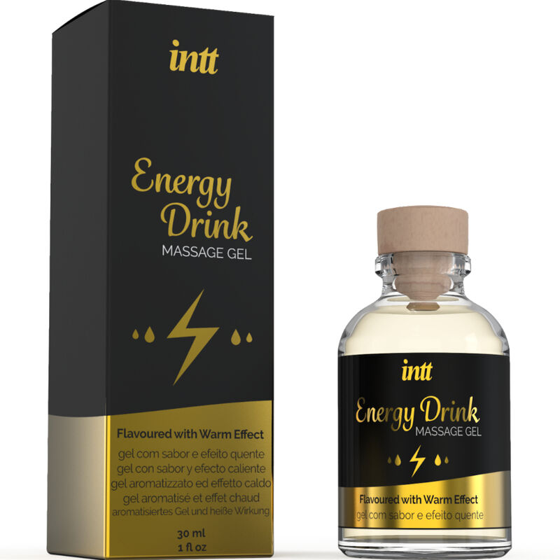 INTT MASSAGE & ORAL SEX - MASSAGE GEL WITH FLAVORED ENERGY CA DRINK AND HEATING EFFECT - slika 2