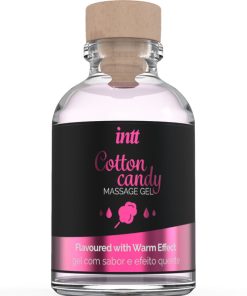 INTT MASSAGE & ORAL SEX - MASSAGE GEL WITH COTTON CANDY FLAVOR AND HEATING EFFECT
