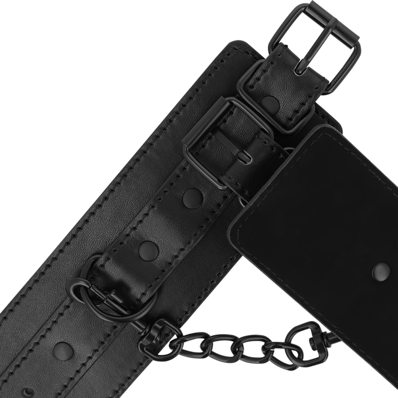 INTENSE - FETISH VEGAN LEATHER HANDCUFFS - slika 3