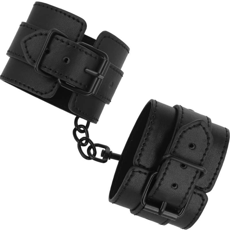 INTENSE - FETISH VEGAN LEATHER HANDCUFFS - slika 2