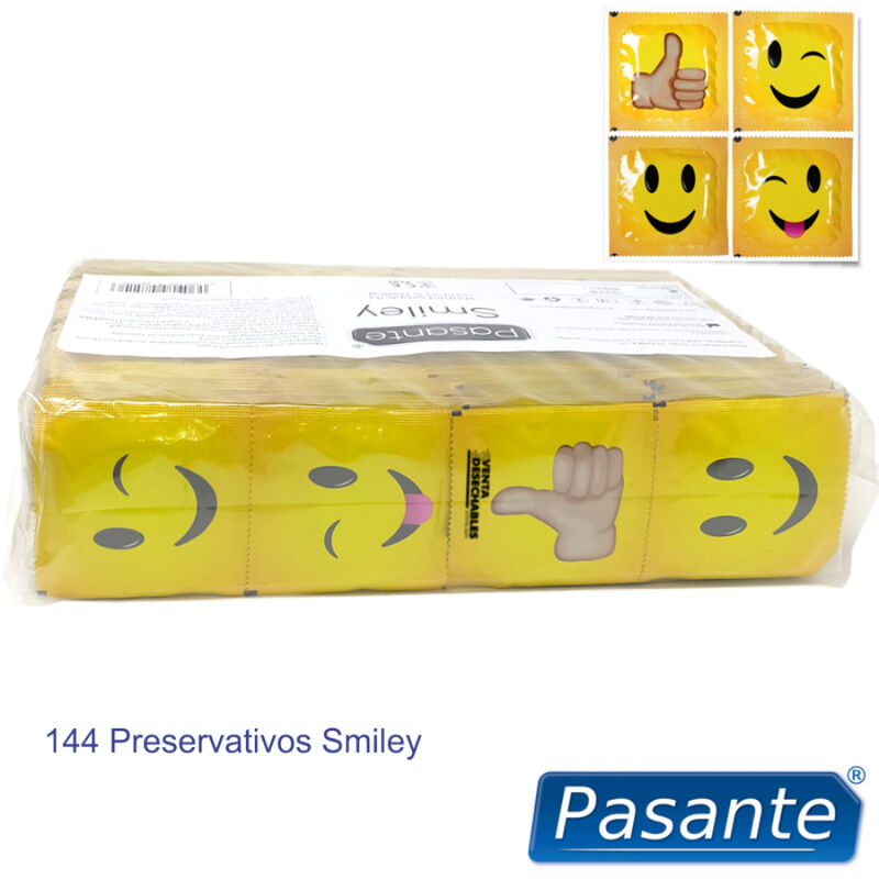 PASANTE - CONDOMS SMILEY BAG 144 UNITS - slika 3